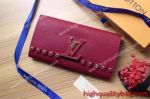 Best Quality Knockoff Louis Vuitton CAPUCINES Womens Purple Wallet buy online